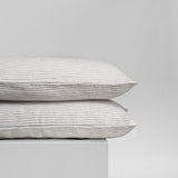 Grey Stripe Pillowcase Pair