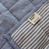 Chambray Stripe Cot Quilt